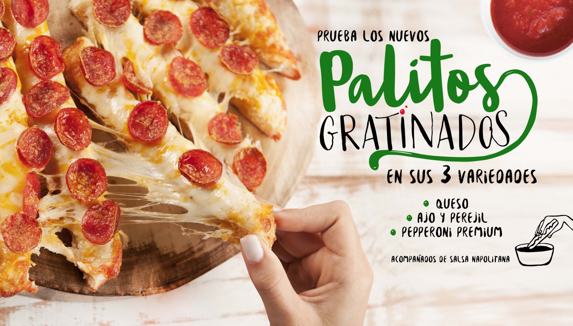 Palitos gratinados